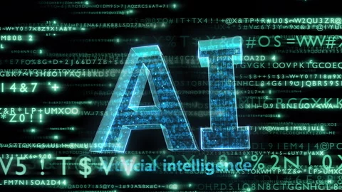 AI artificial intelligence technology concept background side alpha a Stock-Footage 310846686