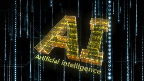 AI artificial intelligence technology concept background dot b Video stock 310865051