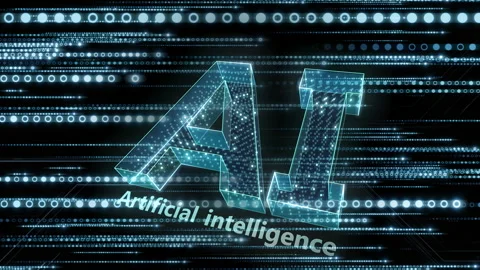 AI artificial intelligence technology concept background dot e Stock-Footage 310865061