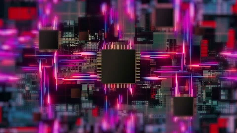 AI artificial intelligence technology CPU computer communication video Video stock 219331494