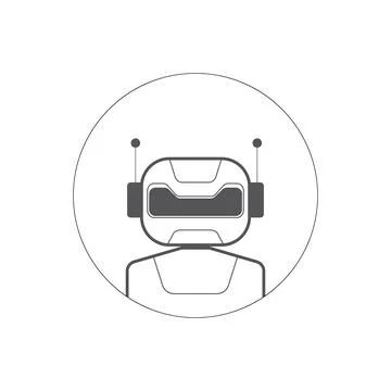 Ai artificial intelligence technology hi tech business icon. Stock Illustration