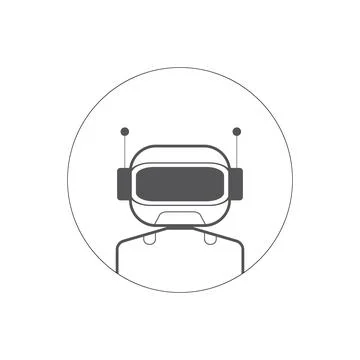 Ai artificial intelligence technology hi tech business icon. Stock Illustration