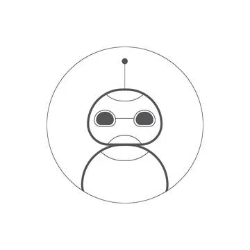 Ai artificial intelligence technology hi tech business icon. 库存插图