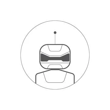 Ai artificial intelligence technology hi tech business icon. Stock Illustration