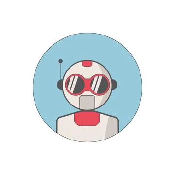 Ai artificial intelligence technology hi tech business icon. Stock Illustration