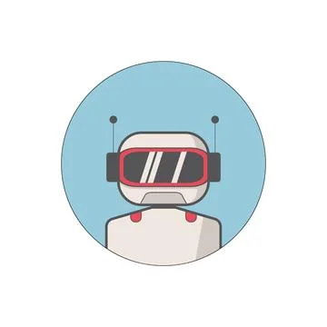 Ai artificial intelligence technology hi tech business icon. 库存插图