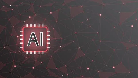 Ai artificial intelligence technology hitech business concept. Stock Illustration