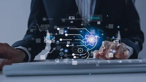 AI, Artificial Intelligence, technology smart robot AI, artificial intellig.. Stock Footage 260152927