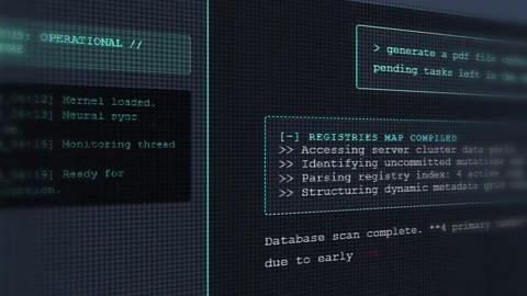 AI Artificial Intelligence Thinking Process Stock Footage 339499622