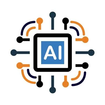 AI, artificial intelligent, circuit, artificial intelligent technology icon Stock Illustration