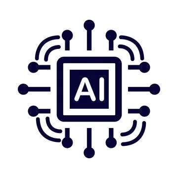 AI, artificial intelligent, circuit, artificial intelligent technology icon Stock Illustration