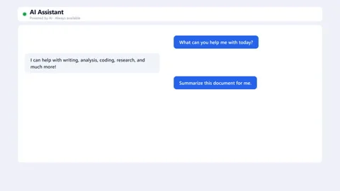 Ai Assistant Chatbot Conversation Animation for Website App Demo and Custom.. 스톡 동영상 337088932