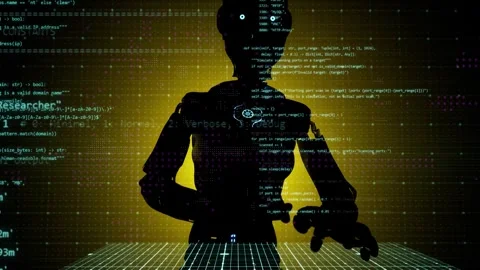 Ai assistant coding website or programming software language Stock Footage 306488004