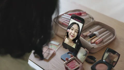AI assistant data driven advice beauty skincare industry in urban cosmetics.. 스톡 동영상 330136631
