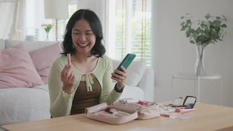 AI assistant data driven advice beauty skincare industry in urban cosmetics.. 스톡 동영상 330138542