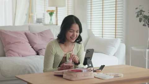 AI assistant data driven advice beauty skincare industry in urban cosmetics.. Stock Footage 333027333