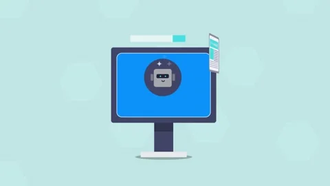 AI assistant finds link building opportunity for website SEO. Animation. Stock Footage 337956179