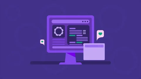 AI assistant generates code for website and mobile software application. Stock Footage 336596579