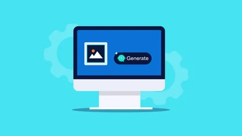 AI assistant generates multiple images based on user prompt. Stock Footage 313335058