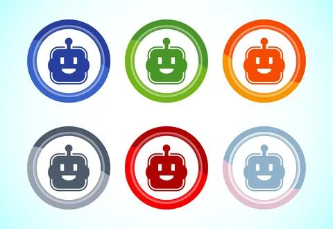 AI assistant icon design illustration. Digital or virtual assistant sign, R.. Ilustração Stock