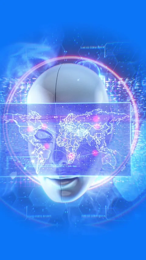 AI Assistant Searching Through Data Stock Footage 294079035