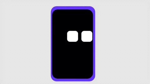 AI assistant on a smartphone. Animation of a robotic assistant on a phone Stock Footage 321109100