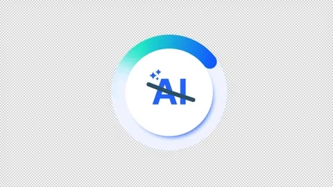 AI Automation Clock Icon Stock Footage 341889020