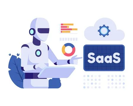 AI Automation for SaaS Platform イラスト素材