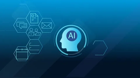 AI Automation Usage for Time Saving and Strategic Decision Making - Animated Stock Footage 339804565