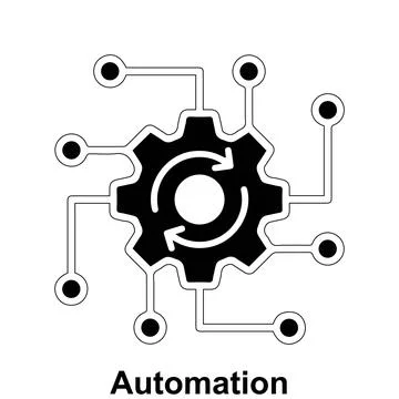 Ai automation vector icon design. Stock Illustration