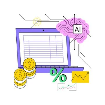 AI-Backed Dynamic Pricing abstract concept vector illustration. イラスト素材