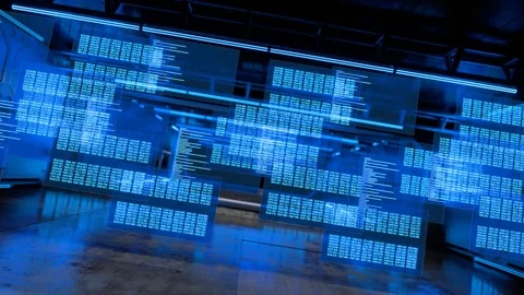 AI Background AI concept video Moving pattern AI video background Stock Footage 262417314
