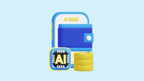 AI in Banking 3D Animated Concept. Stock Footage 289454311