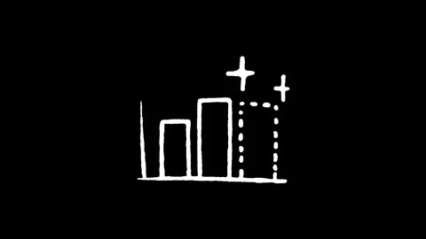 AI Bar Chart Analytics Icon | Stock Video | Pond5
