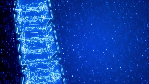 AI. Big data. Binary. Hacker. Chat AI. Quantum computer. ECH Protocol. Digital Stock Footage 315387639