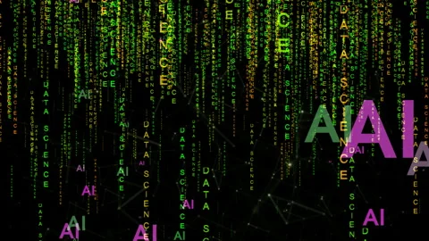 AI big data science code on the web Stock Footage 299754684