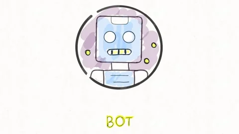 AI Bot Robot Digital Assistant Animation Stock Footage 341802255