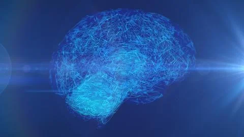 AI Brain AGI General Artificial Intelligence Neural Network Concept Stock Illustration
