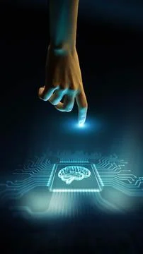 AI Brain Artificial Intelligence for Cognitive Computing and Advanced Neural  Stock-Fotos