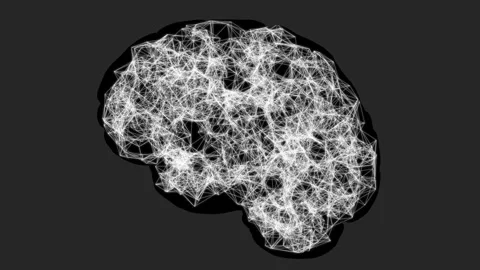 AI brain being made by an algorithm. Stock-Footage 312577882