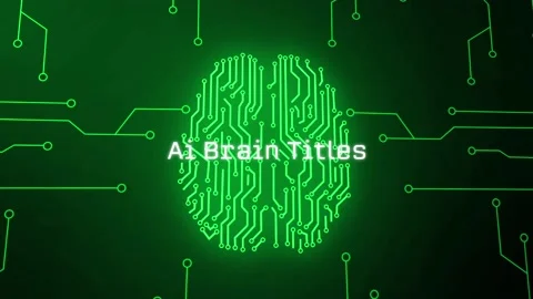 Ai Brain Circuit Board Titles Stock After Effects