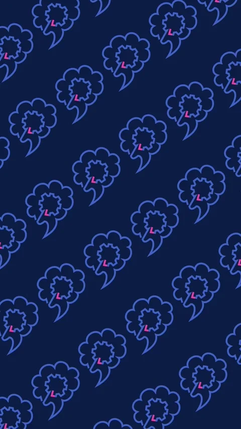 AI brain engineering pattern with seamless cognitive automation and gear core Stock Footage 334956510