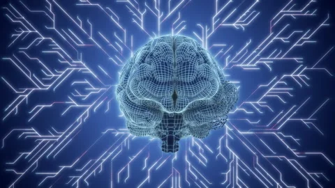 AI Brain Stock Footage 242133498