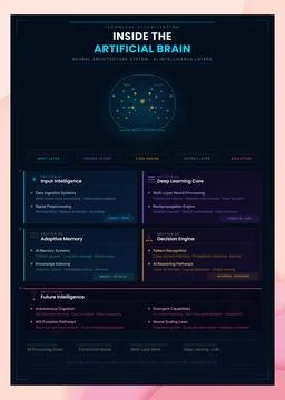 AI Brain Infographic Vector Artificial Intelligence Mind 스톡 일러스트