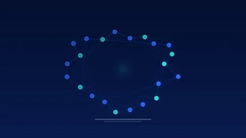 Ai brain network nodes cobalt concept loop Stock Footage 342615534