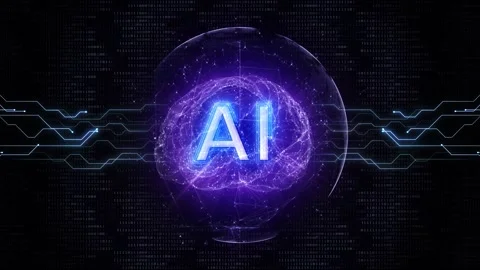 AI Bubble Bursting Animation Transition on Alpha Channel, Loop Stock Footage 337800277