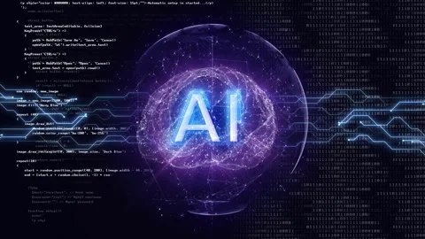AI Bubble Bursting Explosion Animation, Background, Loop Stock Footage 337796127