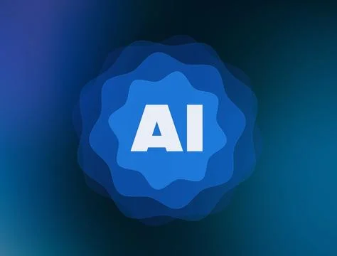 AI bubble concept with glowing digital sphere symbolizing artificial Stock Illustration