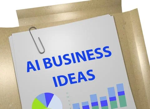 AI Business Ideas concept Stock Illustration