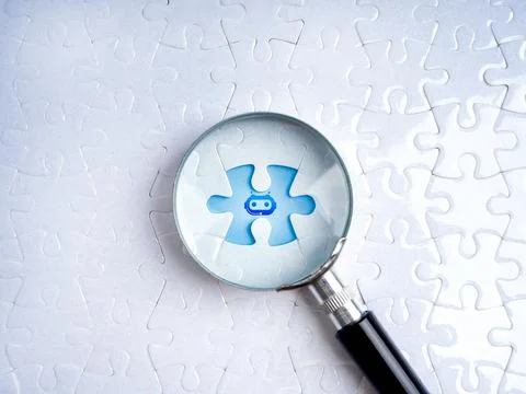 AI Business solution, solving with artificial intelligence assistant tools. 스톡 일러스트